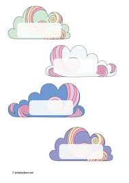 Cloud Name Labels Use As Peg Or Name Labels An Early Years Eyfs And Primary School Printable Te In 2020 School Labels Printables School Name Labels Kids Name Labels