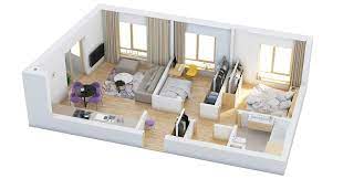 Desain rumah kecil minimalis satu lantai. 30 Desain Denah Rumah Minimalis 1 Lantai Modern 2021