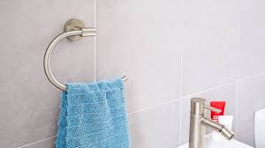 Surface mounted towel holder ring. Towel Holders Tesa