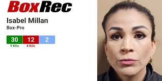 BoxRec: Isabel Millan