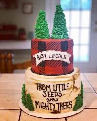 Rustic Lumberjack Shower Cake For A Faith Flour Bakery Facebook