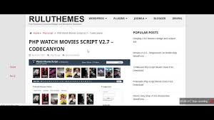 Php Watch Movies Script V2 7 Codecanyon Movie Scripts Movies To Watch Codecanyon