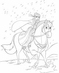 Anna Riding A Horse Frozen Coloring Pages Frozen Coloring Disney Coloring Pages Frozen Coloring Pages