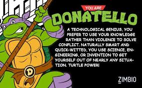 Last week's reveal of teenage mutant ninja turtles: Donatello Quiz Result Teenage Mutant Ninja Ninja Turtle Quotes Tmnt