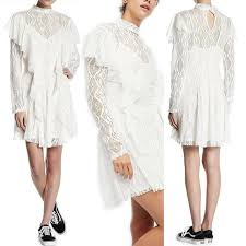 People Women S Rock Candy Lace Ruffle White Dress Sz M C9 For Sale Online Ebay