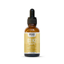 Bella All Natural Vitamin D3 K2 Liquid Drops 5000 IU