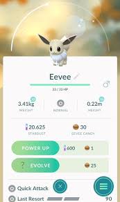 No other pokémon has so much potential. Pokemon Go Community Day Screenshot Of Shiny Eevee With The New Exclusive Move Last Resort Pokemon Blog