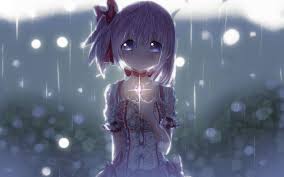 Sad anime boy crying in the rain. Sad Anime Wallpapers Group 70