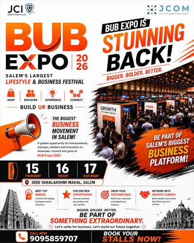 BUB Expo 2026 — Sree Varalakshmi Mahaal, Salem, Tamil Nadu, India