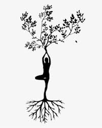 Kids doing simple yoga poses bright color cartoon childish style flat vector drawing on white background. Yoga Pose And Tree Of Life Drawing Yoga Day Drawing Making Hd Png Download Kindpng