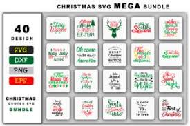 Looking for a free svg to make a gift box for your ornaments? Christmas Svg Mega Bundle Graphic By Handmade Studio Creative Fabrica Christmas Svg Christmas Quotes Svg