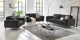 Frederik 2 sitzer sofa samt in anthrazit made com. Skandi Design 3 Sitzer Ledercouch Holzrahmen Barcelona Moebella24