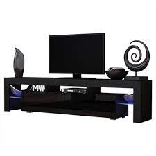 Escoja los muebles de sus sueños desde la comodidad de su hogar. Concept Muebles Tv Stand Milano 200 Black Body Modern Led Tv Cabinet Living Room Furniture Tv Cabinet Fit For Up To 90 Inch Tv Screens High Capacity Tv Console For Modern Living Room Black Black Buy