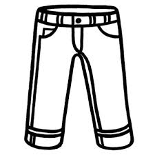 Jeans are trousers traditionally made from denim, but may also be made from a variety of fabrics not including corduroy. Pants Jeans Clipart Black And White Pencil In Color Jeans Jpg Clipartix