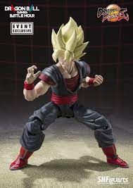 The figure stands just over 5″ tall. S H Figuarts Super Saiyan Son Goku Clone Dragon Ball Games Battle Hour Exclusive Edition Bandai Namco Entertainment Asia