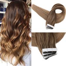 Dark Brown Rooted Tape In Extensions Honey Blonde Balayage Hair Extensions 50g Fullshine Balayage Tape In Hair Extensions Balayage Hair Hair Extensions Best