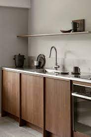 A Kitchen Designed With Contrasting Materials Amerrymishapblog Minimalist Kitchen Design Nordic Kitchen Modern Interior Design