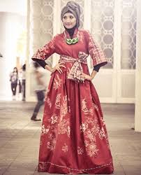 Model Gamis Batik Modern Model Pakaian Hijab Gaya Hijab Gaun Pesta