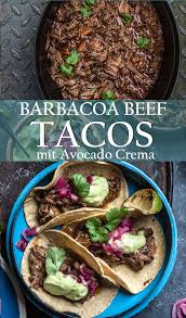 Barbacoa Style Beef Tacos Geschmortes Mexikanisches Rindfleisch Tacos Rezept Rindfleisch Fleisch Gerichte
