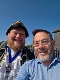 Out in Lewes today celebrating Sussex Day with our fabulous Town Crier, Jon  Borthwick Gift to Jon presented