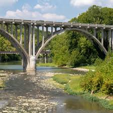 Foster's Bridge. 🌉🚙🚐 Designed and built in 1937, fosters bridge has  connected Maineville and Landen for nearly a century. This beautiful piece  of architecture spans nearly 1400 feet, and after being rehabilitated