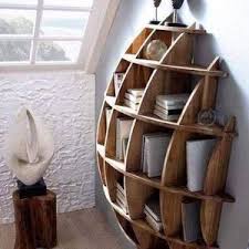 Estante De Madera Retro Hecho A Mano Con Cuerdas Etsy In 2020 Bookcase Decor Bookshelves Diy Bookshelf Decor