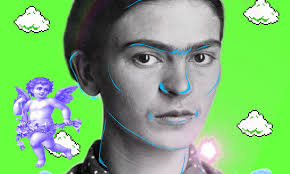Lime Green Frida Kahlo