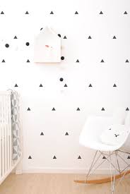 Black Triangles Baby Wall Decals Kids Room Wall Vinyl Wall