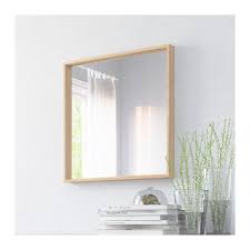 E40 65 65cm Nissedal Spiegel Wit Gelazuurd Eikeneffect Ikea Espejos Roble Vidrio Espejo