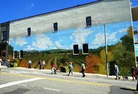 Mural In Historic Downtown Elkin Nc Mural Painting Downtown