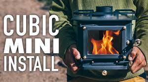 ****free express delivery**** the pipsqueak is a mini wood burning stove suitable for bell tents, sheds, caravans, summer houses, vans, camping or simply to pack up and take to the beach with you, the list is endless! Installing A Cubic Mini Wood Stove Inside A 13ft Scamp Trailer Youtube