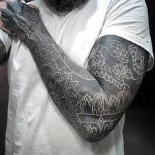 Afbeeldingsresultaat Voor White On Black Tattoo Black White Tattoos White Over Black Tattoo White Tattoo