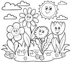 A flower of blue color: Printable May Coloring Pages Pdf Coloringfolder Com Spring Coloring Pages Witch Coloring Pages Flower Coloring Pages