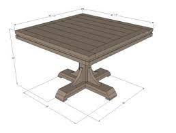 Discover savings on furniture & more. Square Pedestal Table Diy Furniture Plans Pedestal Table Diy Diy Farmhouse Table