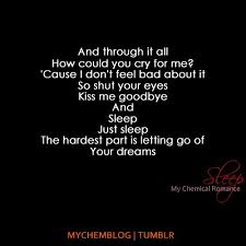 Tumblr L1r6jmb1d21qb8ifgo1 500 Large Sleep My Chemical Romance Sleep My Chemical Romance My Chemical Romance How Are You Feeling