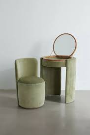 Jane Mirror Vanity Stool Set