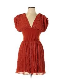 Details About Gabriella Rocha Women Orange Casual Dress L
