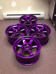 Black And Purple Car Rims So Effin Pretty Feeler 17x9 5 12 Offset Purple Volk Te37 Rims Evolutionm Net Purple Car Rims For Cars Purple