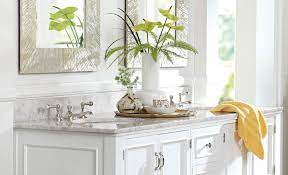 Rustic, farmhouse, industrial, or bohemian themes could mirror the worn woods, neutral colors, and reclaimed objects you love decorating with. How To Decorate A Bathroom Sink Pottery Barn