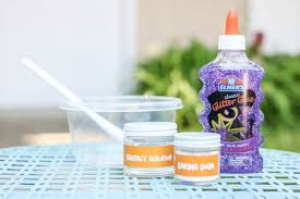 Skip the optional glitter called for here if using glitter glue. Mess Free Glitter Slime Recipe That S Safe For Kids