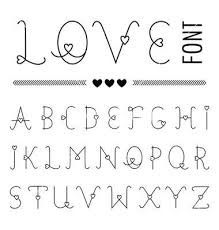Hand Drawn Love Font Valentines Set With Hearts Vector By Woodhouse84 On Vect Han In 2020 Lettering Alphabet Fonts Hand Lettering Alphabet Lettering Alphabet