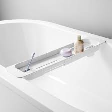 Includes the ultimate in comfort, our memory foam mattress. Yamazaki Expandable Bathtub Caddy