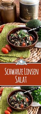 Schwarzer Linsensalat Mit Avocado Feta Und Tomaten Rezept Linsensalat Salat Feta