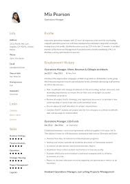 The best resume sample for your job application. Operations Manager Resume Writing Guide 12 Examples Pdf