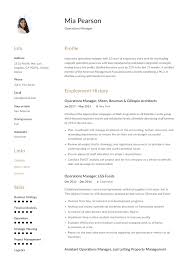 You know the operations of the business inside and out. Operations Manager Resume Writing Guide 12 Examples Pdf