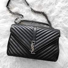 Jede saison wird saint laurent mit neuen ersatzteilen für seine bestehenden produkte auf den markt kommen. Black Saint Laurent College Bag Pinterest Blancazh Ysl Tasche Handtaschen Taschen