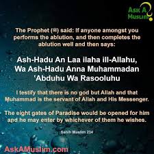 Clean righteous living, believing in god without associating another to him, obeying his messenger, and acting according to that belief; Recite This Dhikr After Wudhu Eight Doors Of Jannah Will Be Opened For You Islam Facts Quotes Reminder Weird Words