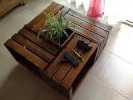 table basse bois caisses detournements table furniture et decor