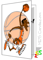 Sports mojo holiday greeting card. Basketball Cards
