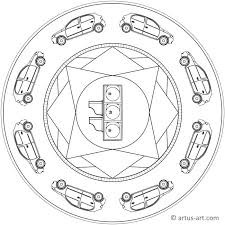 Ampel Mandala Gratis Ausdrucken Ausmalen Artus Art